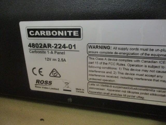 Carbonite Ross 1-A Panel - 5