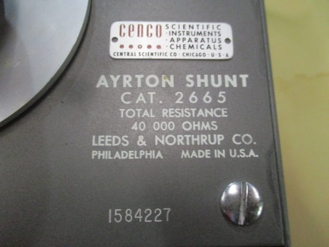 Leeds & Northrup CENCO Cat. 2665 Resistance Meter - 3