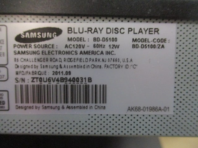Two Samsung Blu-Ray Players - 5