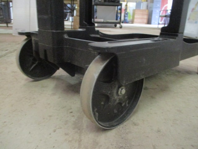 Black Heavy Duty Plastic Utility Cart - 6