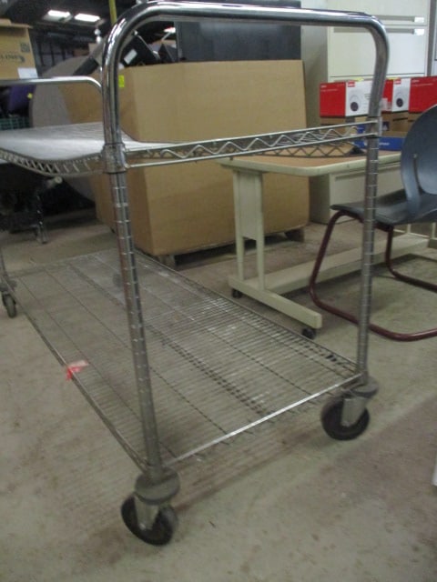 2 Tier Metal Commercial Cart - 2