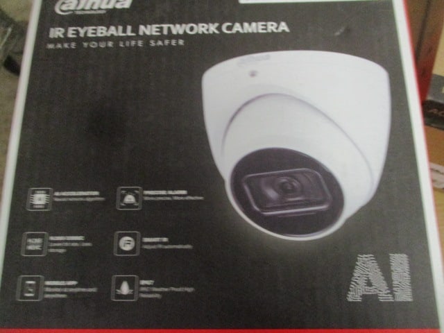 New Old Stock Dahua IR Eyeball Network Camera and Camera Mount Kit - 2