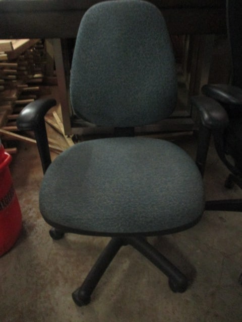 Two Rolling Upholstered Seat/Back Rollin Task Chairs - 2