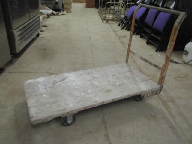 Wood Bed Flat Cart - 3