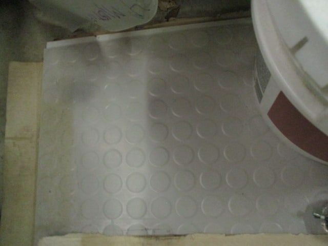 Large Grouping of Glue Down Carpet Tiles, Composite Tiles, Cove Base Molding and Adhesives - 16