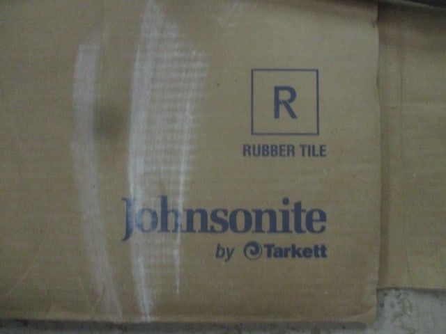 Large Grouping of Glue Down Carpet Tiles, Composite Tiles, Cove Base Molding and Adhesives - 17