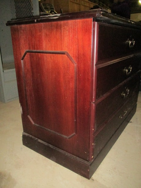 Indiana Desk Mahogany Finish 2 Drawer Lateral File Cabinet - 3