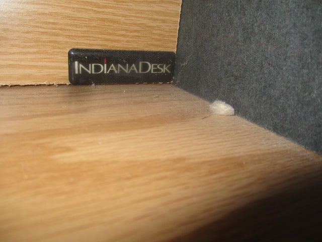 Indiana Desk Mahogany Finish 2 Drawer Lateral File Cabinet - 5