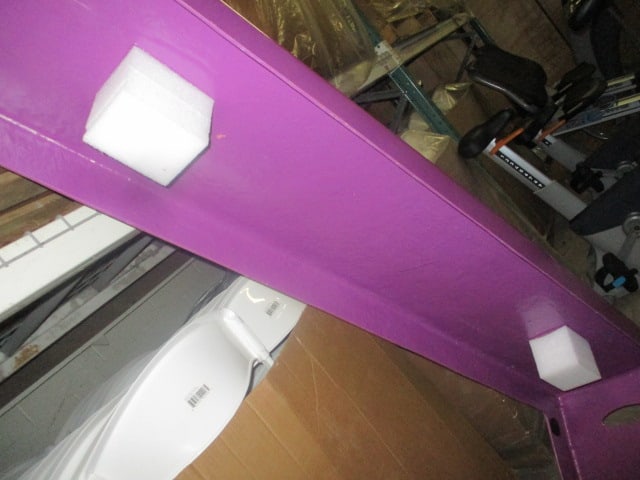 Purple Molded Fiberglass Indoor/Outdoor Bench - 4