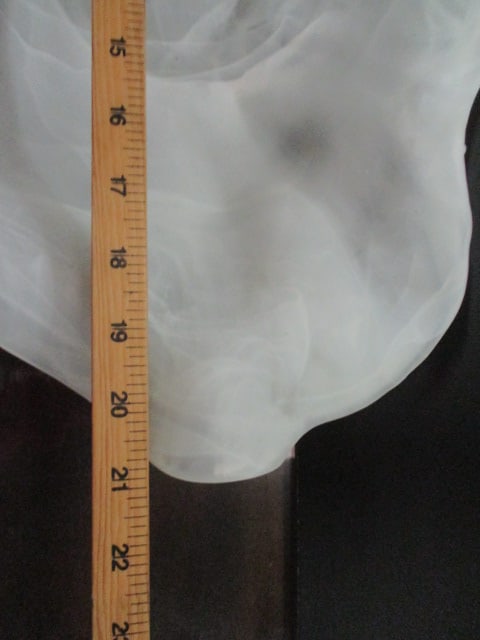 Satin Slag Glass Free Form Art Glass Console Bowl - 8