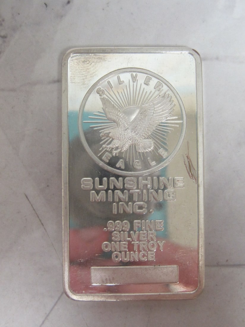 One Troy Oz. of .999 Fine Silver Bar (1 of 3)