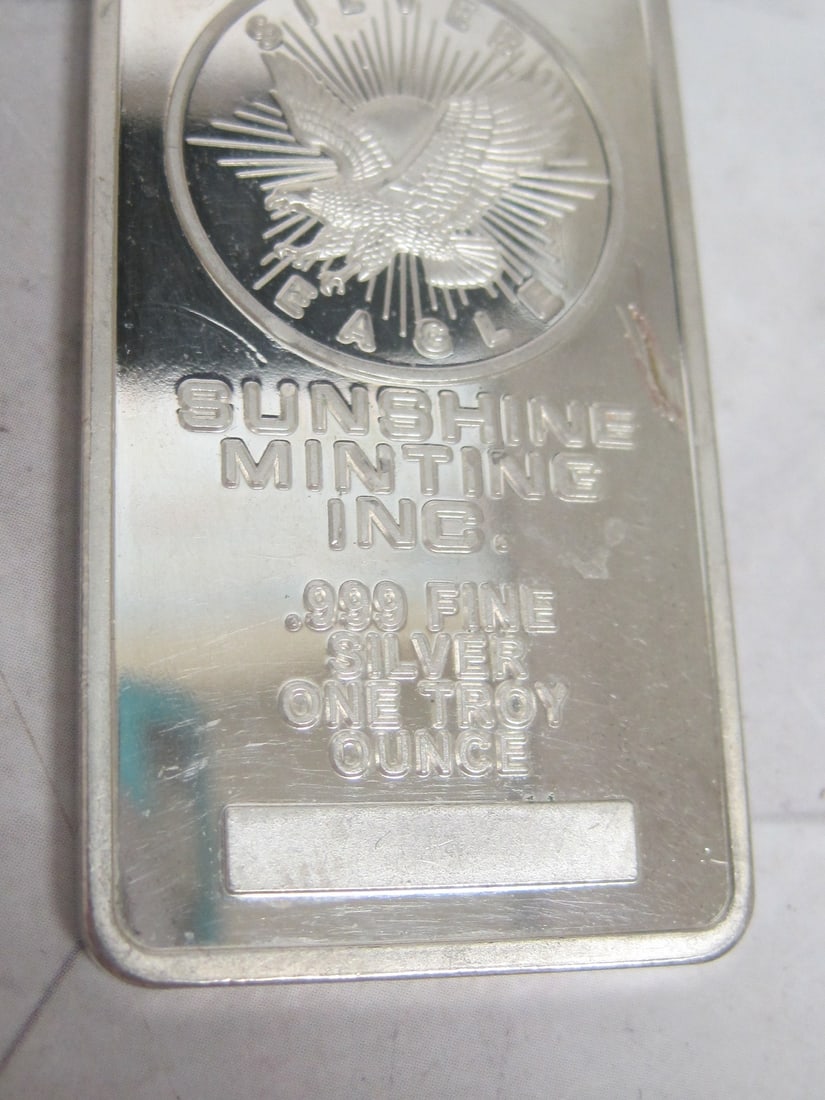 One Troy Oz. of .999 Fine Silver Bar - 2