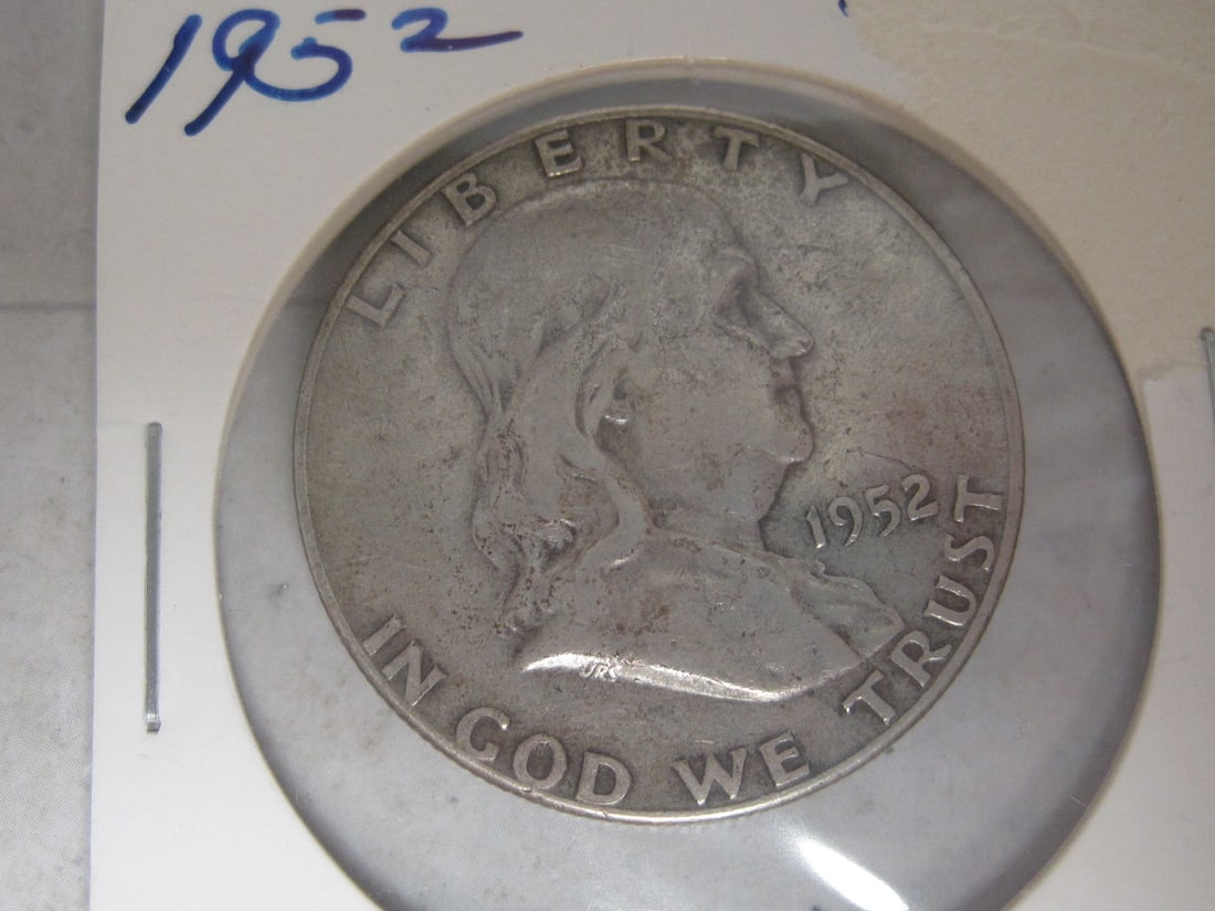 Lot of 2 Franklin Silver Half Dollars - 2