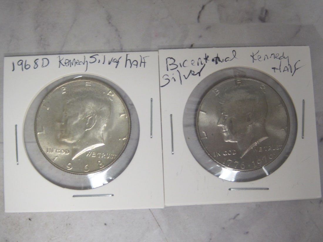 Lot of 2 Kennedy Half Dollars (1 of 4)
