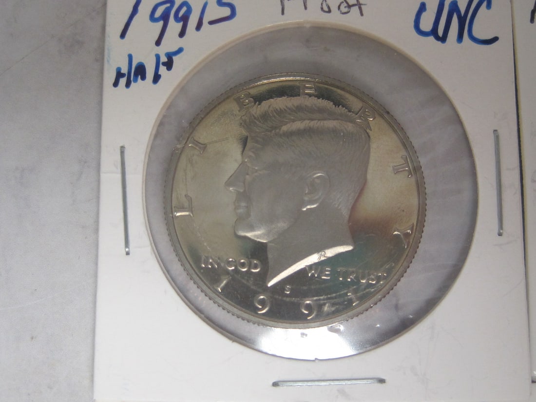 Lot of 3 UNC. Proof Kennedy Half Dollars - 2