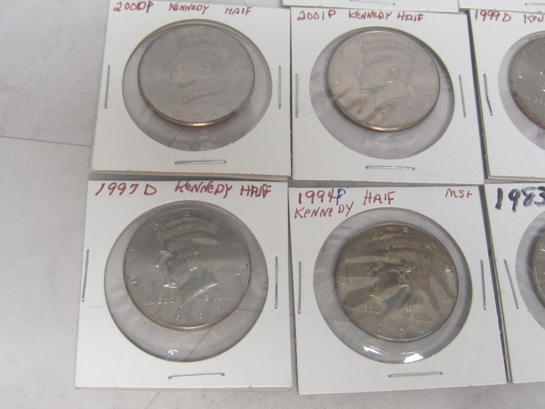 Lot of 11 Kennedy Half Dollars - 3
