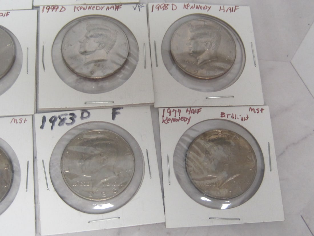 Lot of 11 Kennedy Half Dollars - 4