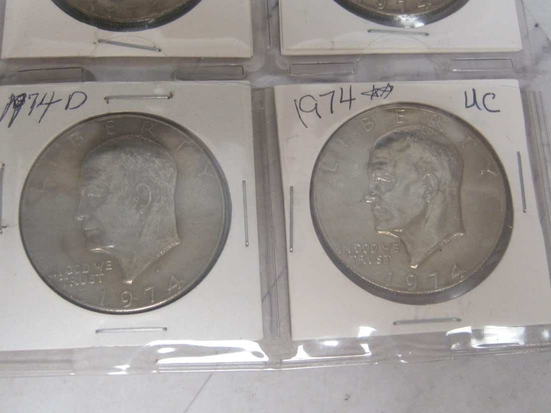 Lot of 4 Eisenhower Dollars - 3