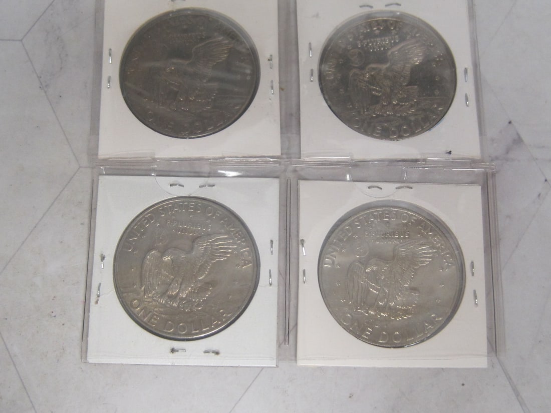 Lot of 4 Eisenhower Dollars - 4