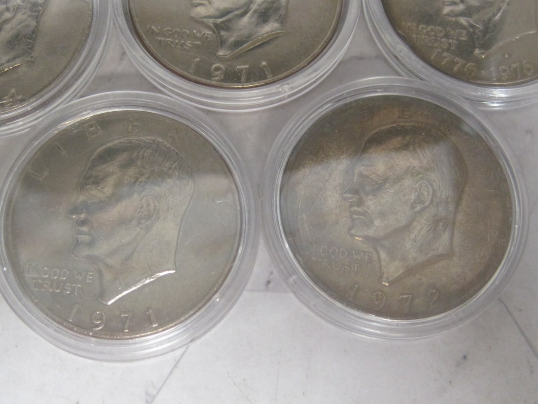 Lot of 8 Eisenhower Dollars - 4