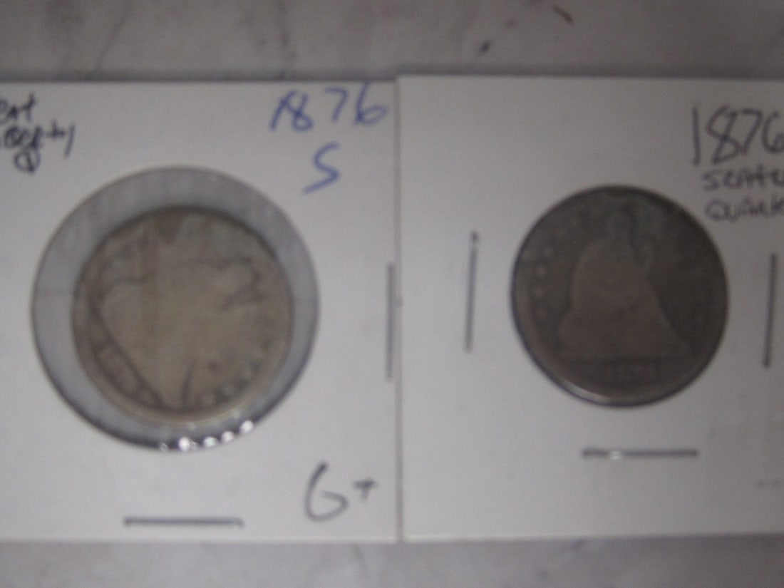Lot of 2 Seated Liberty Quarters (1 of 4)