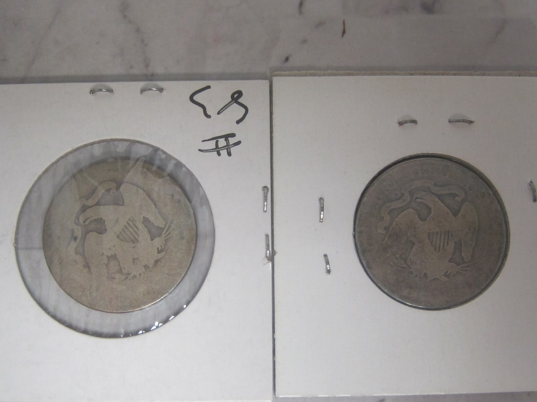 Lot of 2 Seated Liberty Quarters - 4