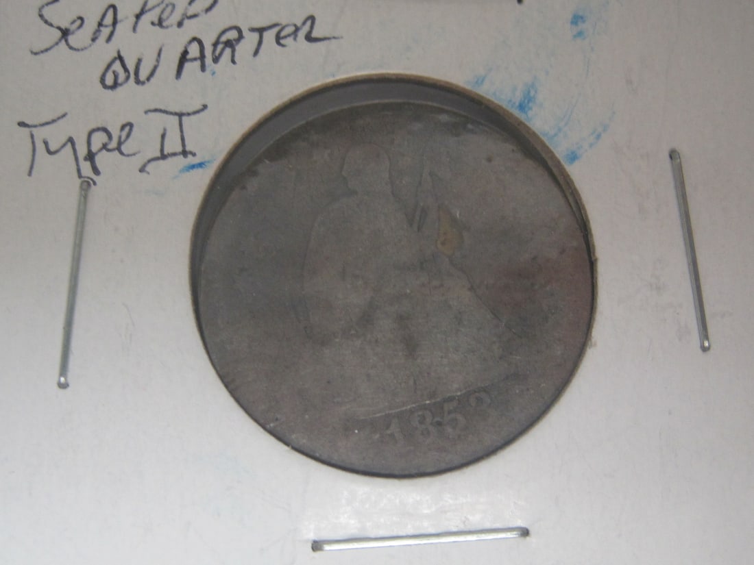 Lot of 2 Seated Liberty Quarters - 3