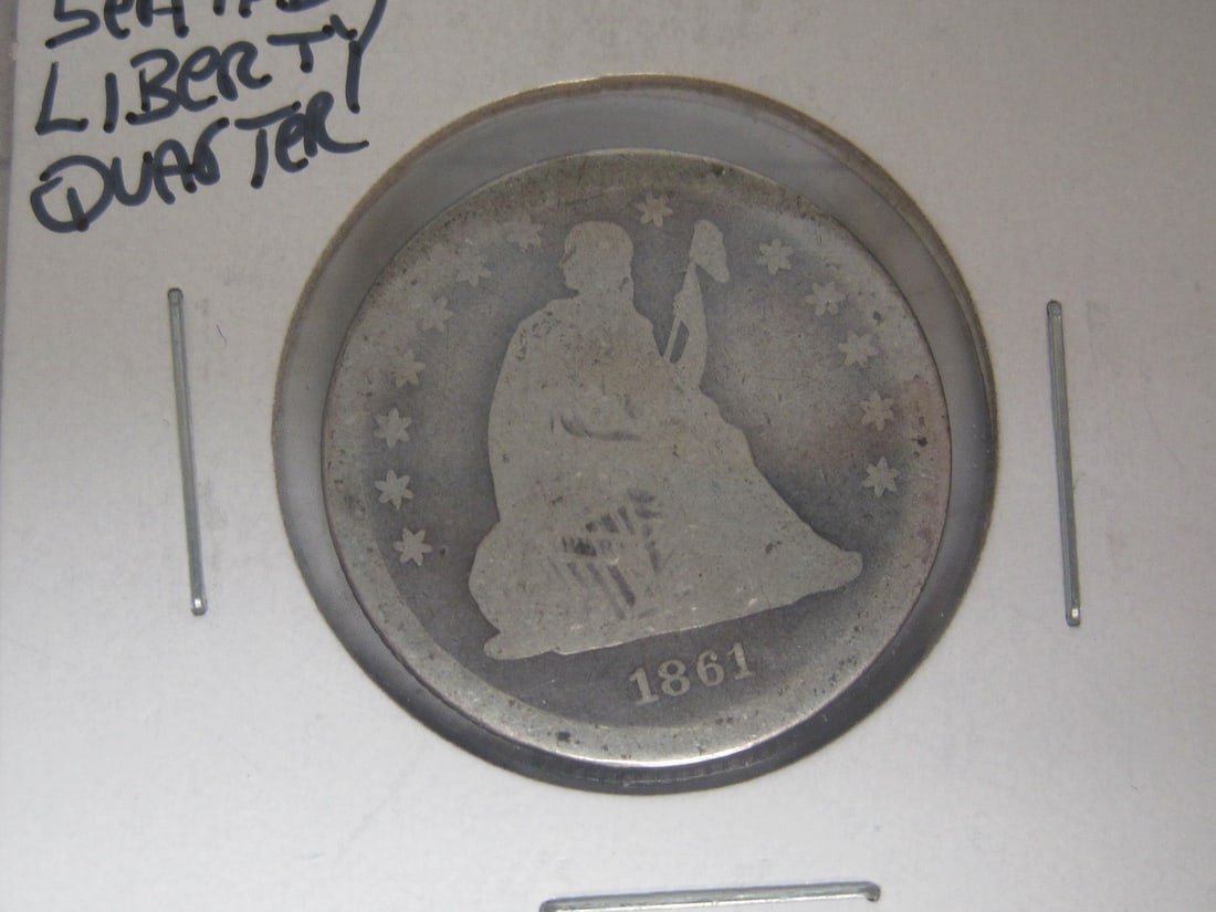 Lot of 2 Seated Liberty Quarters - 2