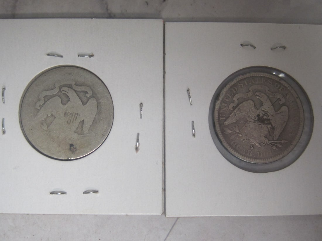 Lot of 2 Seated Liberty Quarters - 4