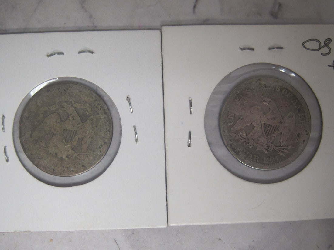 Lot of 2 Seated Liberty Quarters - 4