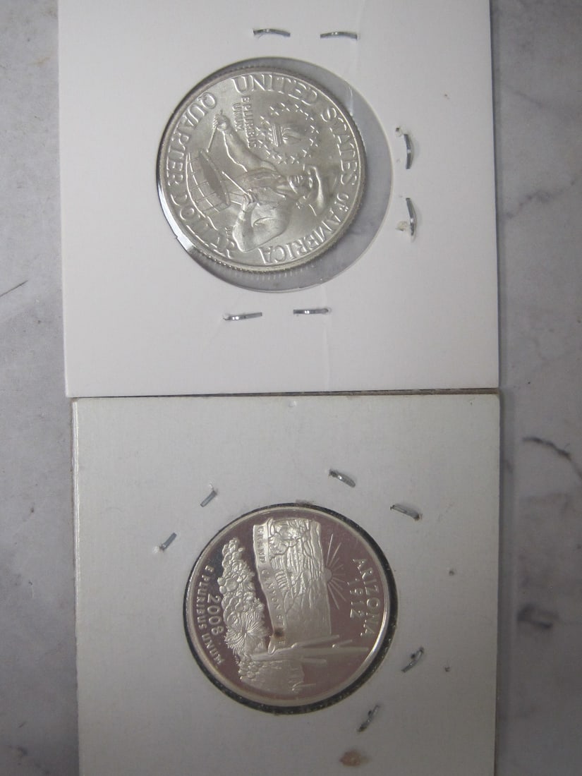 Lot of 2 UNC. Washington Silver Quarters - 4