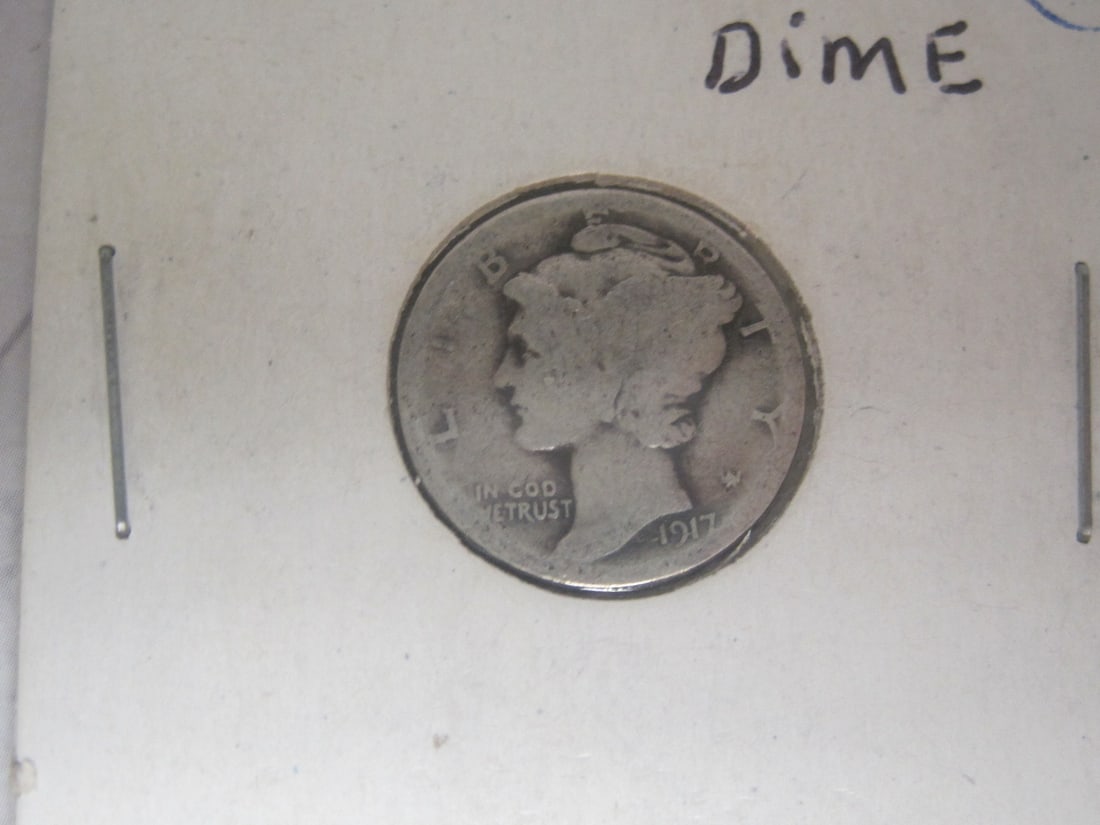 Lot of 5 Mercury Dimes - 2