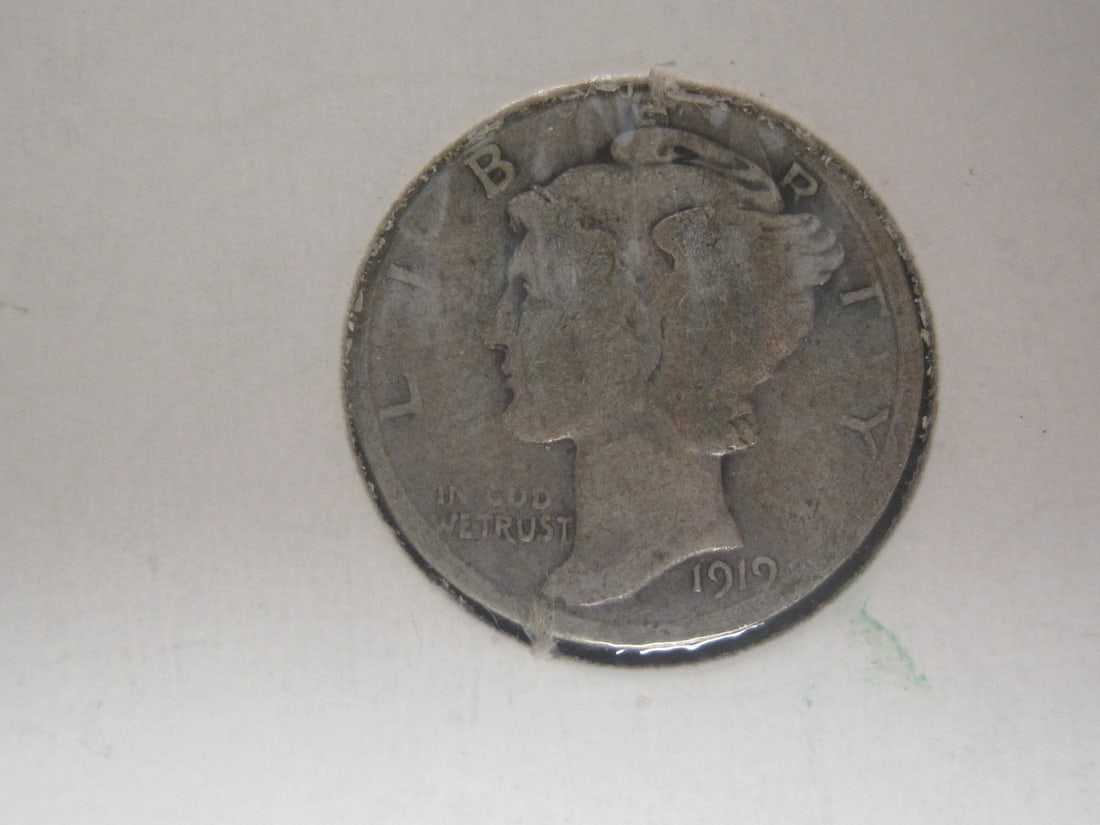 Lot of 5 Mercury Dimes - 4