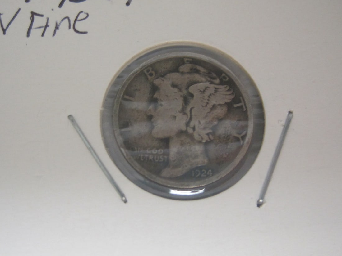 Lot of 5 Mercury Dimes - 2