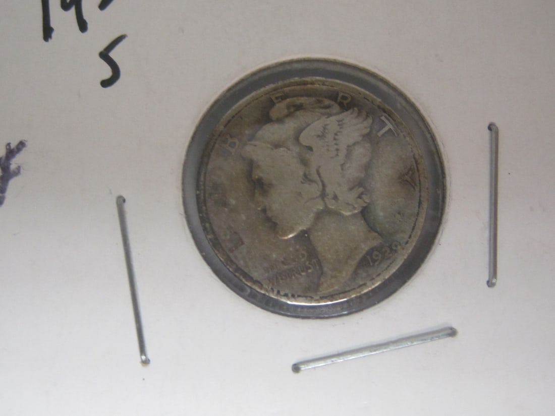 Lot of 5 Mercury Dimes - 2