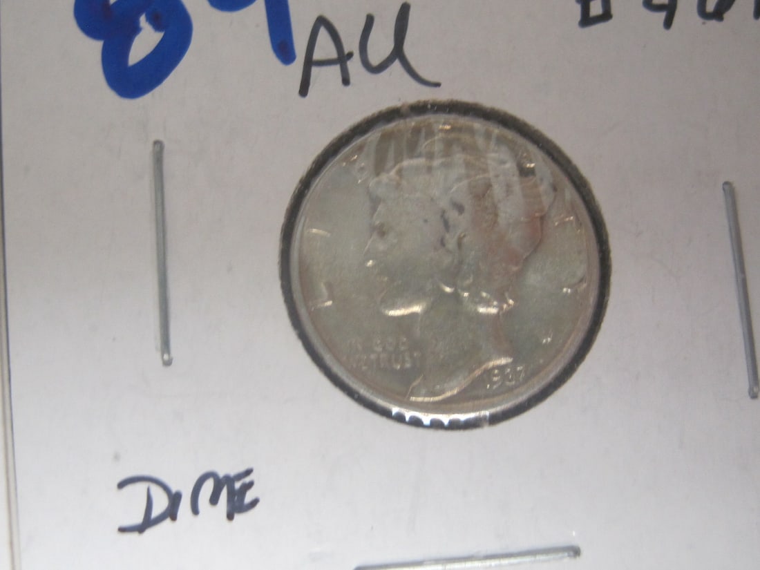 Lot of 5 Mercury Dimes - 4