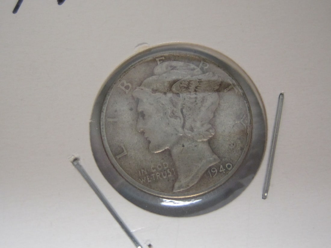 Lot of 5 Mercury Dimes - 6