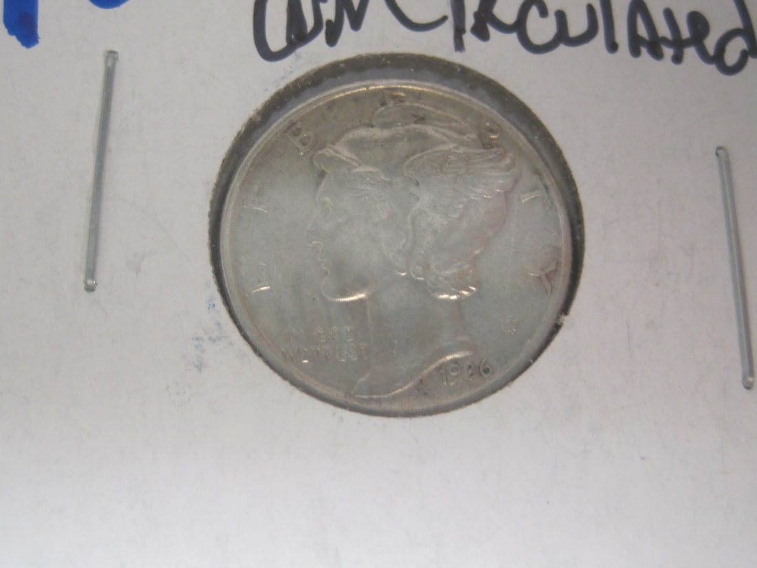 Lot of 5 UNC. Mercury Dimes - 3