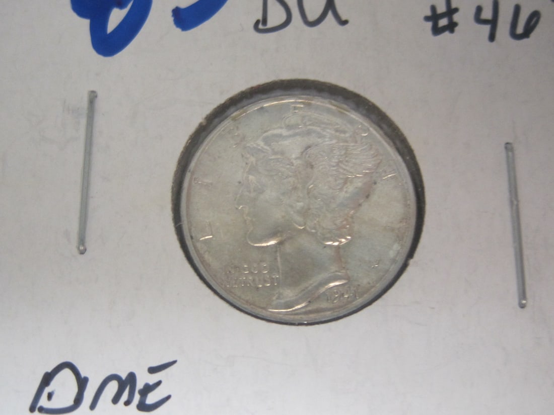 Lot of 5 UNC. Mercury Dimes - 5