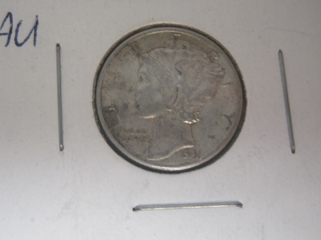 Lot of 5 Mercury Dimes - 4