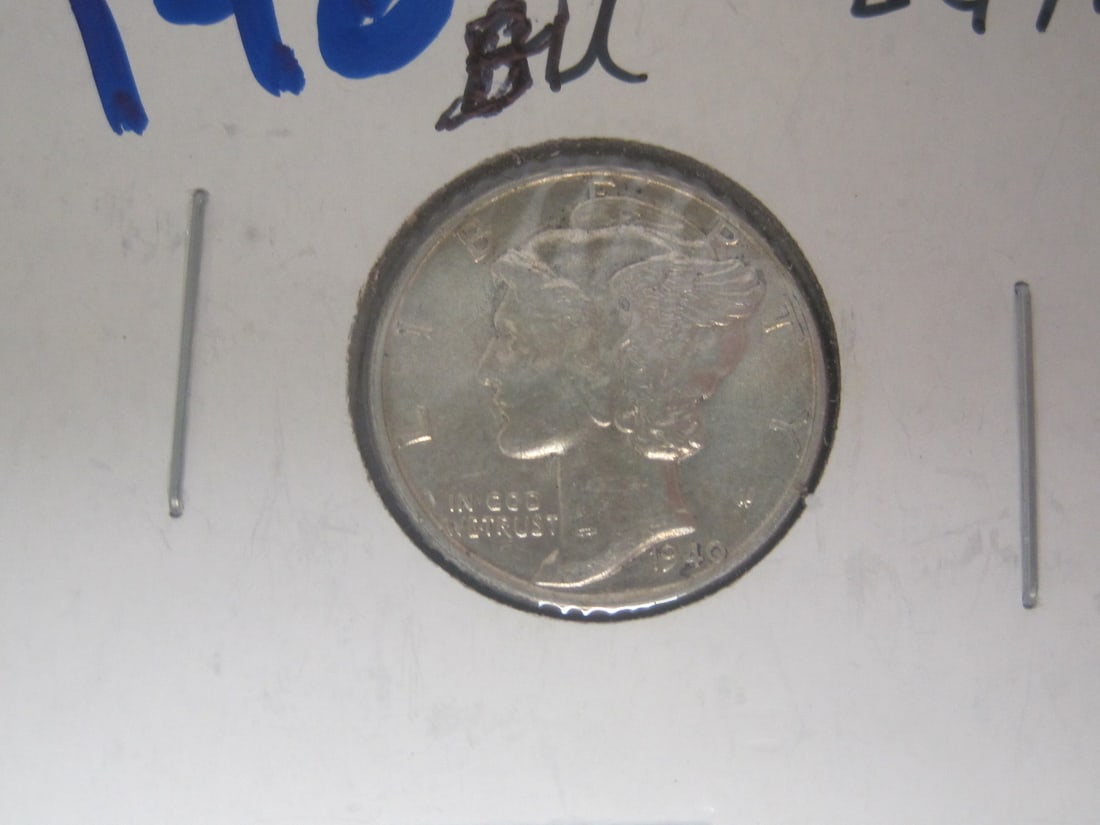 Lot of 4 UNC. Mercury Dimes - 2