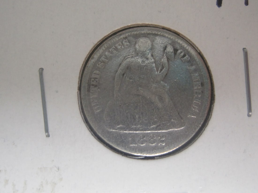 Lot of 5 Seated Liberty Dimes - 2