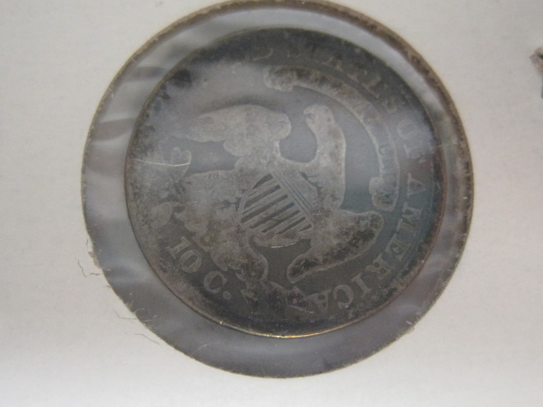 Lot of 2 Rare Capped Bust Dimes - 3