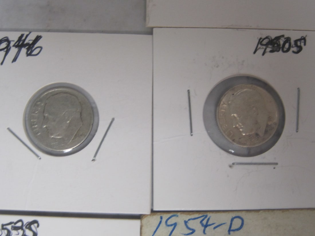 Lot of 7 Silver Roosevelt Dimes - 2