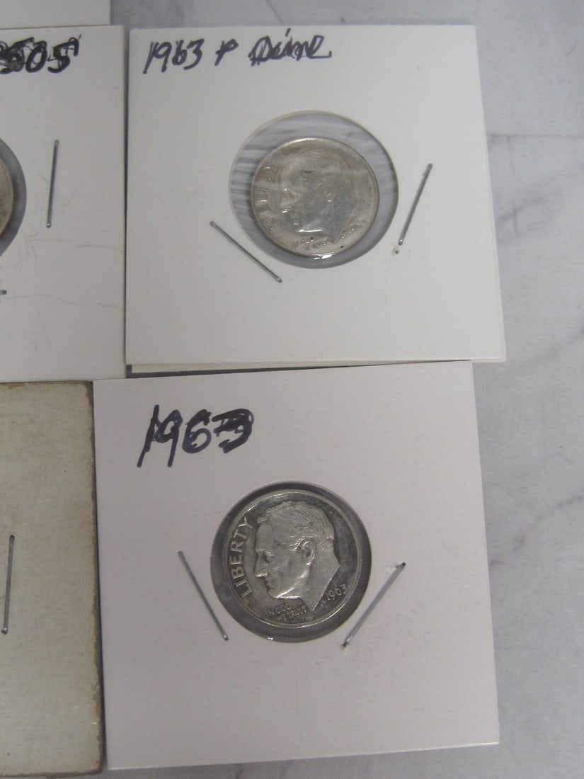 Lot of 7 Silver Roosevelt Dimes - 4