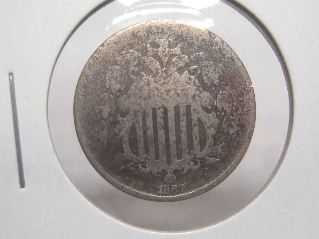 Lot of 2 Shield Nickels - 2