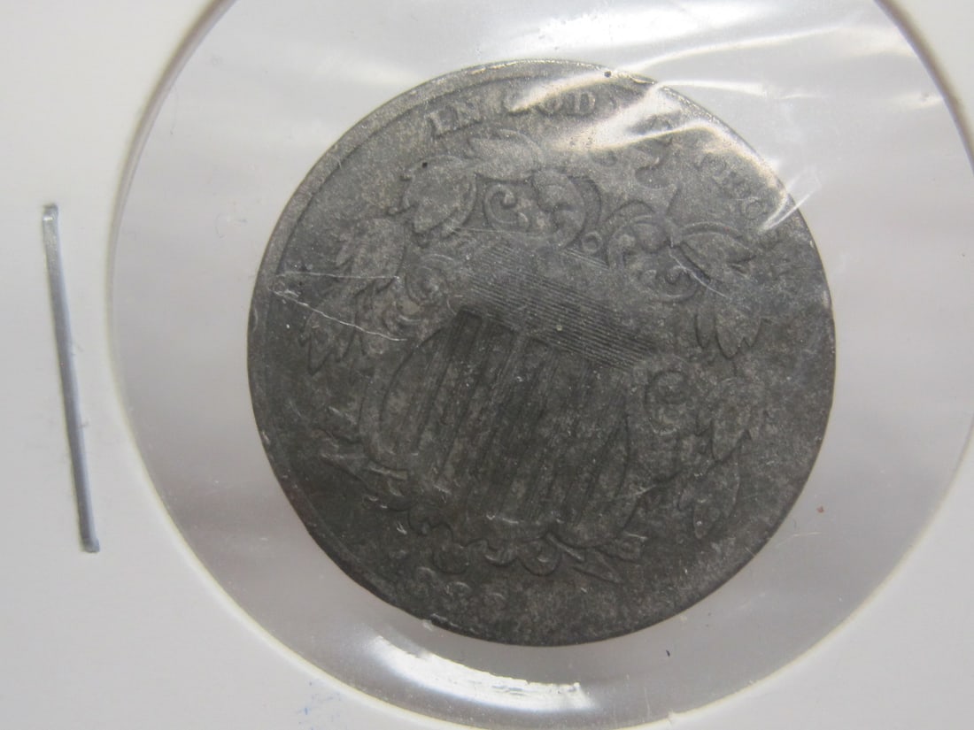 Lot of 2 Shield Nickels - 2