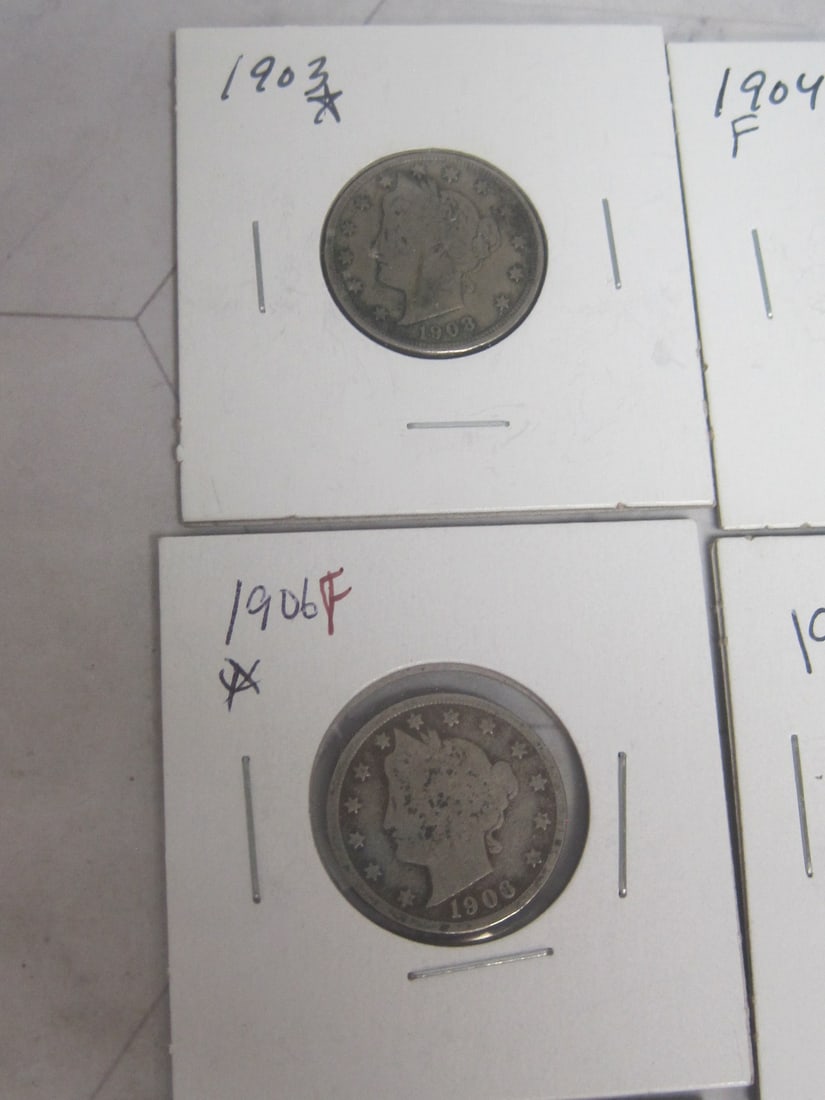 Lot of 10 V Nickels - 2