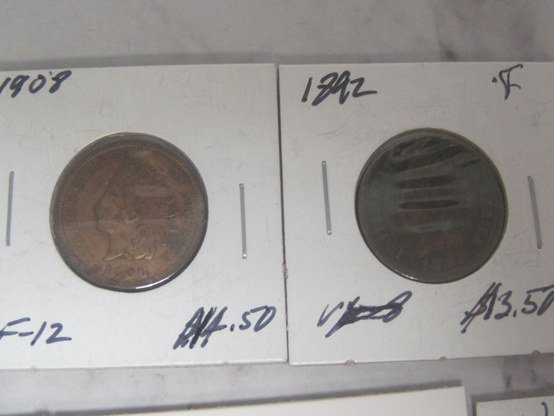 Lot of 8 Indian Head Cents - 2