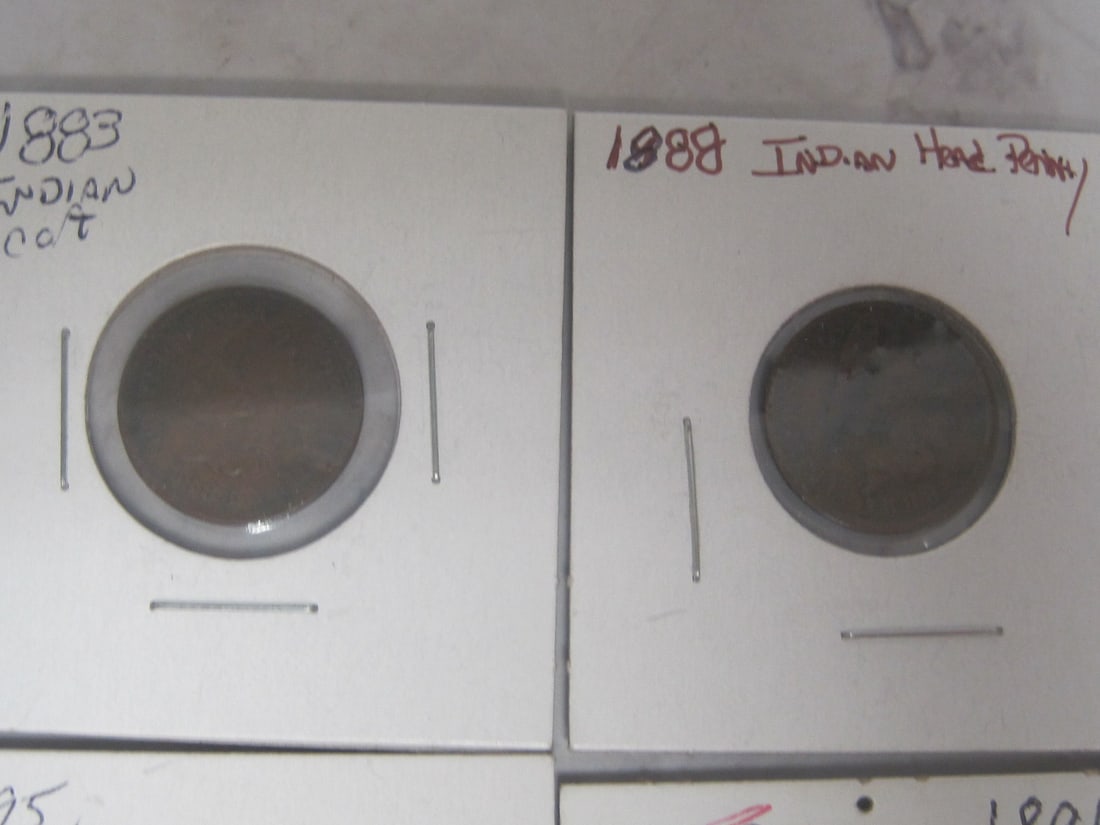 Lot of 8 Indian Head Cents - 2